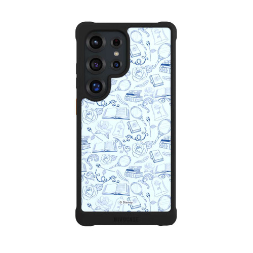 Samsung Galaxy S25 Ultra NIVOmax Beauty and Beast Pattern Blue