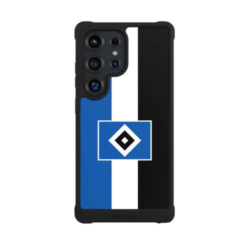 Samsung Galaxy S25 Ultra NIVOmax HSV Streifen - Blau-Weiß-Schwarz