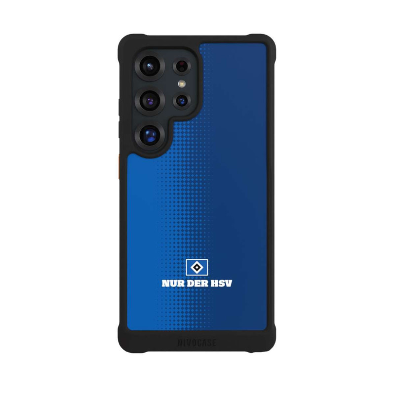 Galaxy S25 Ultra NIVOmax Nur der HSV - Rautenraster Blau