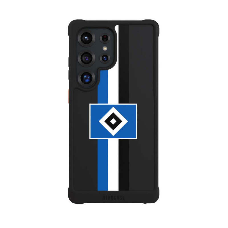Galaxy S25 Ultra NIVOmax HSV Streifen - Blau-Weiß-Schwarz - ohne Hintergrund