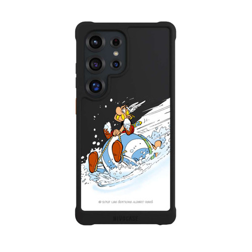Samsung Galaxy S25 Ultra NIVOmax Astérix &amp; Obélix Luge Transparent