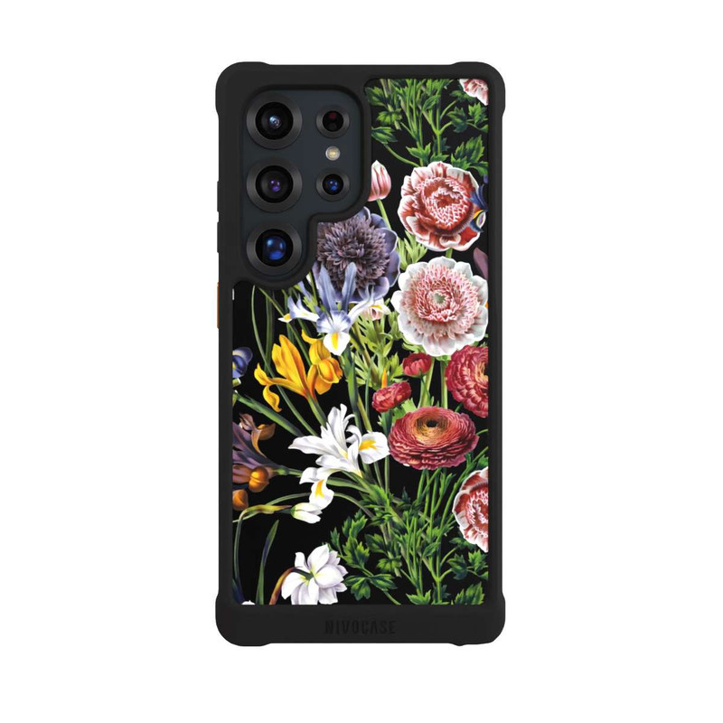 Galaxy S25 Ultra NIVOmax Motif de fleurs anciennes