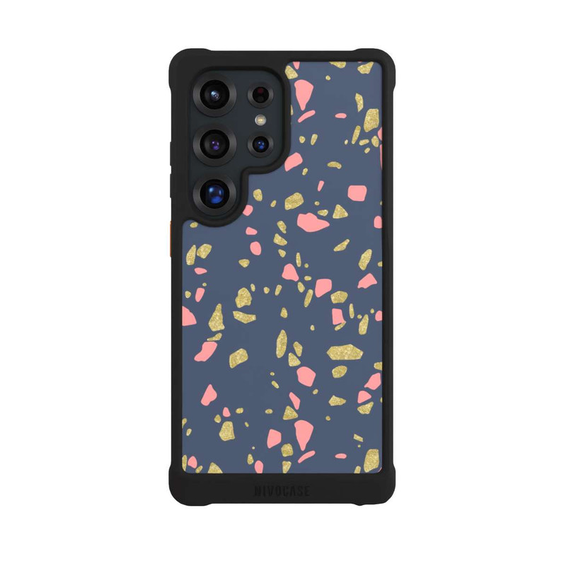 Galaxy S25 Ultra NIVOmax Terazzo Gold Look