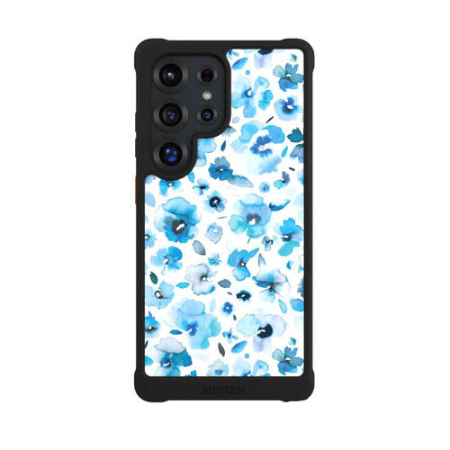 Samsung Galaxy S25 Ultra NIVOmax Blue Tropical Flowers