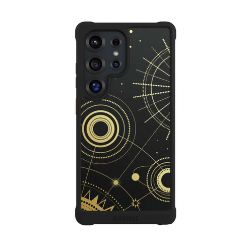 Samsung Galaxy S25 Ultra NIVOmax Black and Gold Look Abstract