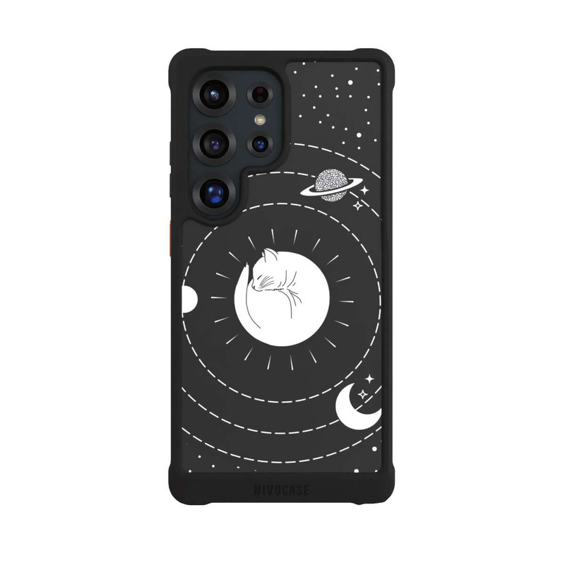 Galaxy S25 Ultra NIVOmax Katze und Mond
