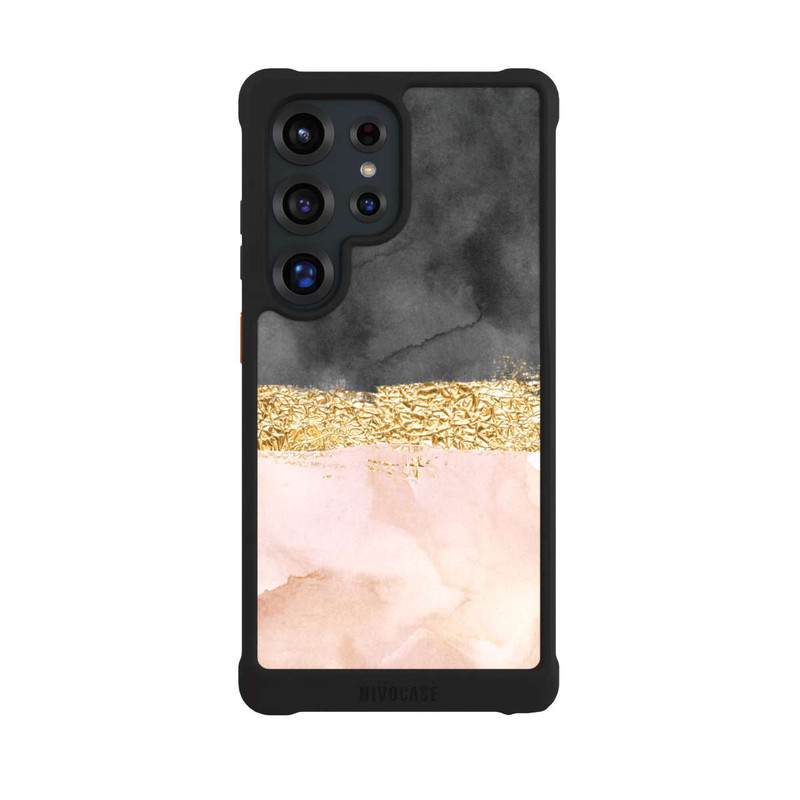Galaxy S25 Ultra NIVOmax Goldener Linien Look