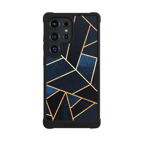 Samsung Galaxy S25 Ultra NIVOmax Navy Stein Golddruck