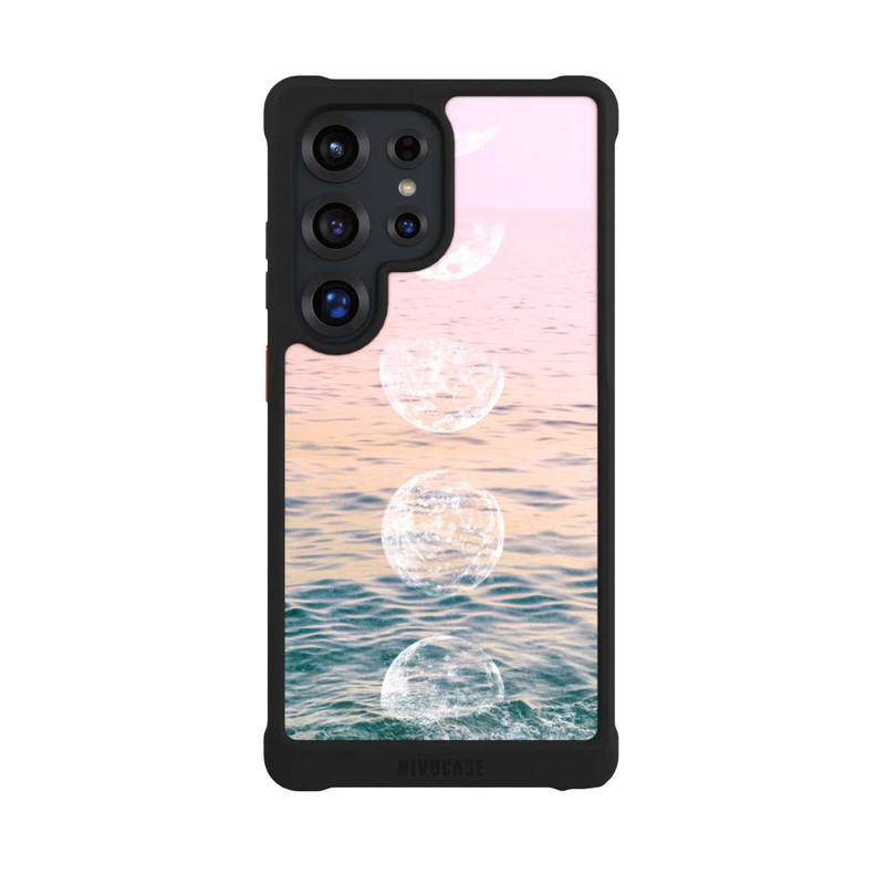 Galaxy S25 Ultra NIVOmax Mondphasen am Strand