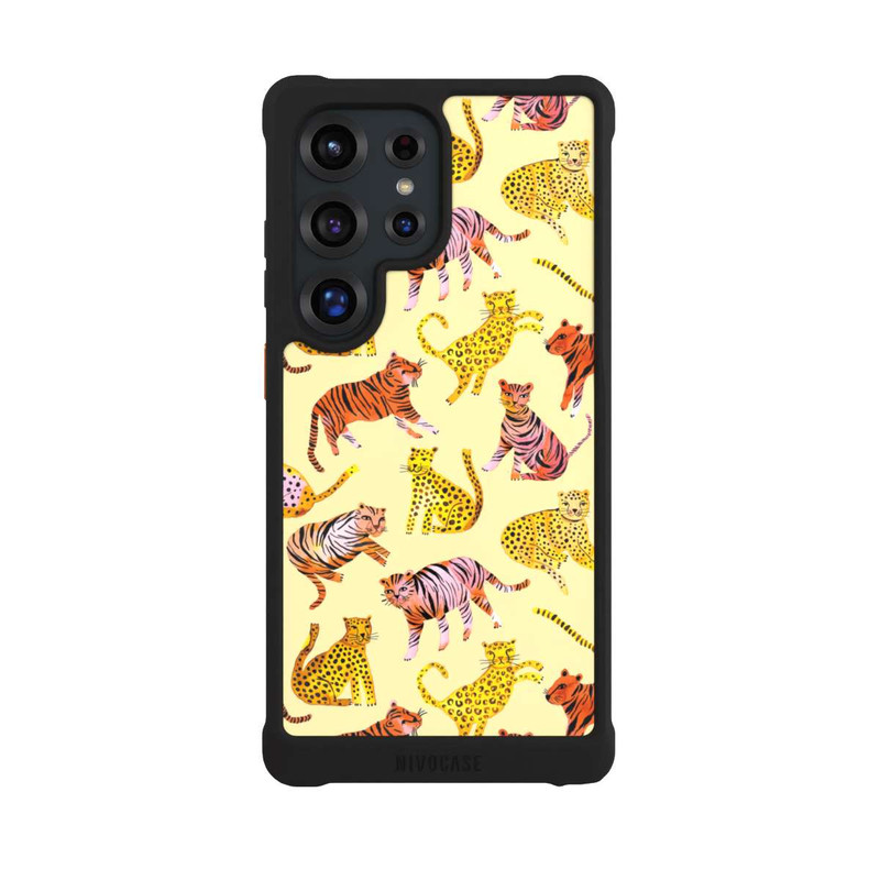 Galaxy S25 Ultra NIVOmax Savane des tigres et des léopards
