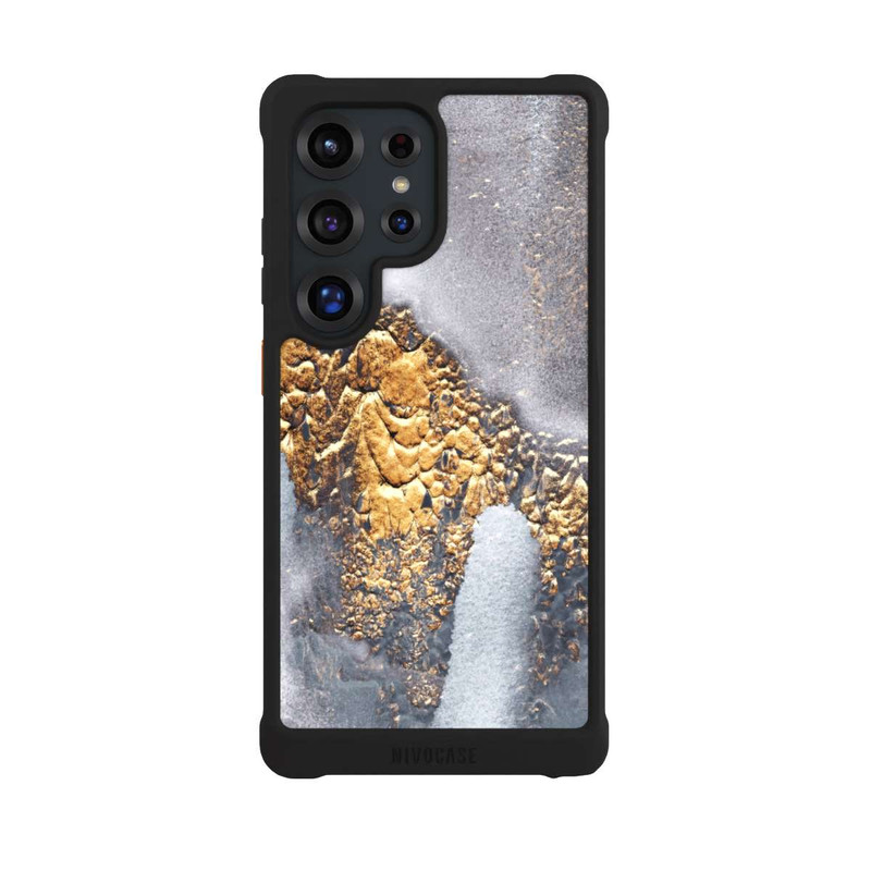 Galaxy S25 Ultra NIVOmax Beton-Gold-Glitzerlook