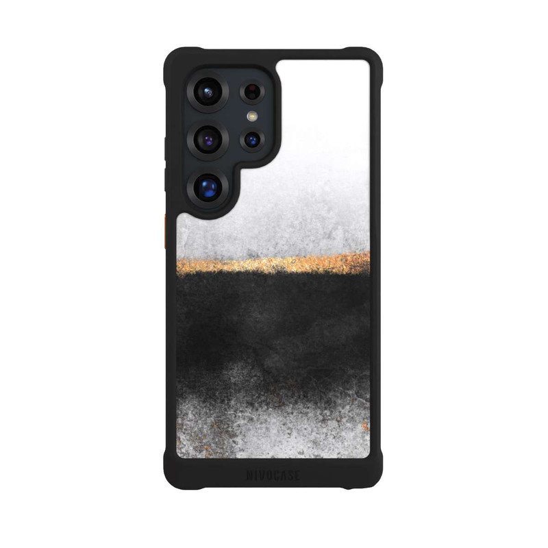 Galaxy S25 Ultra NIVOmax Ruß und Golddruck