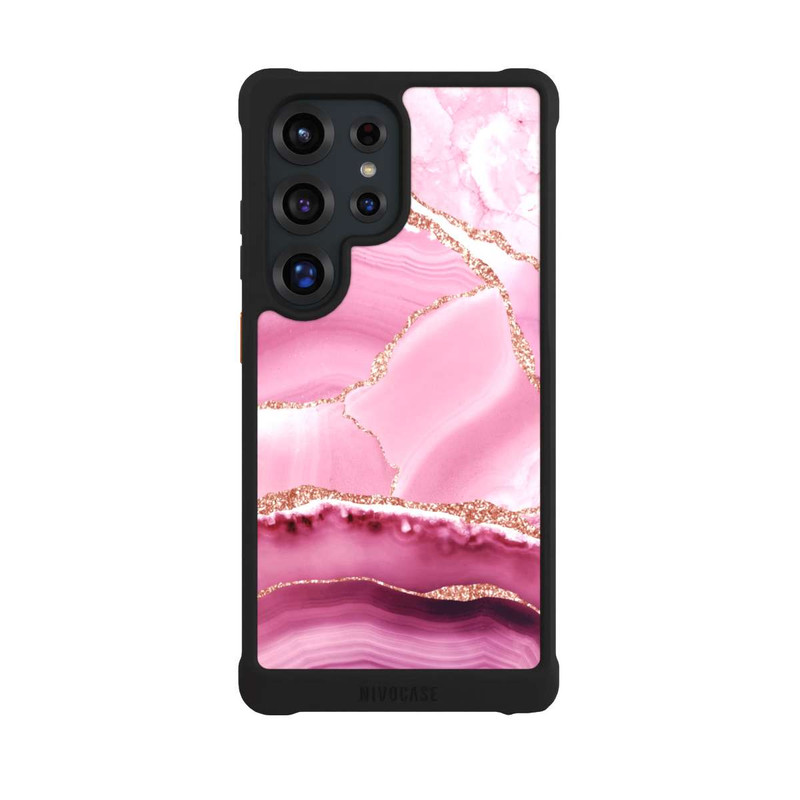 Galaxy S25 Ultra NIVOmax Meerjungfrauen Pink Marmor