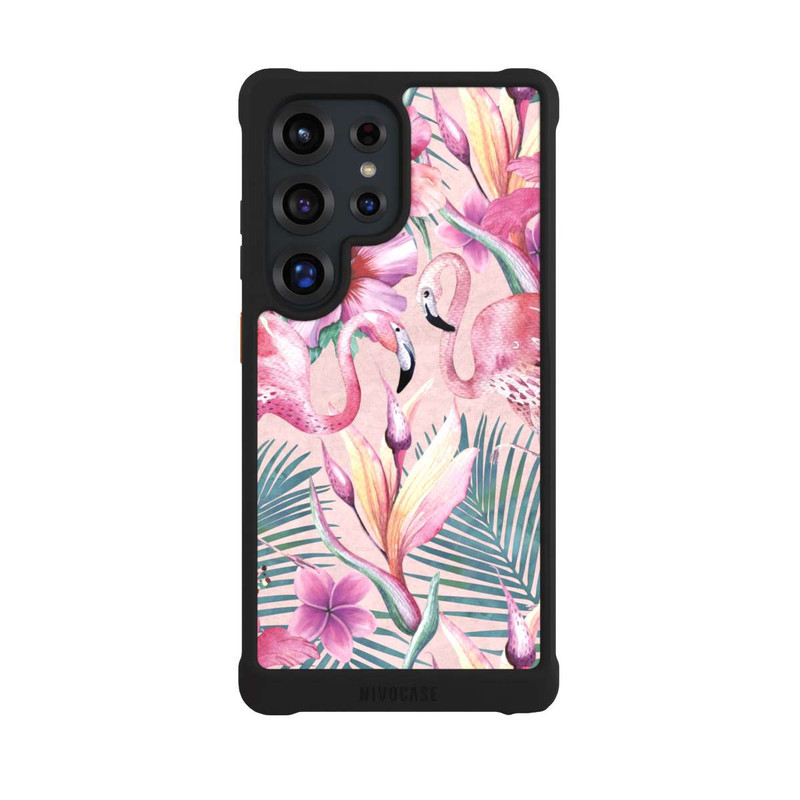 Galaxy S25 Ultra NIVOmax Rêves de flamants roses