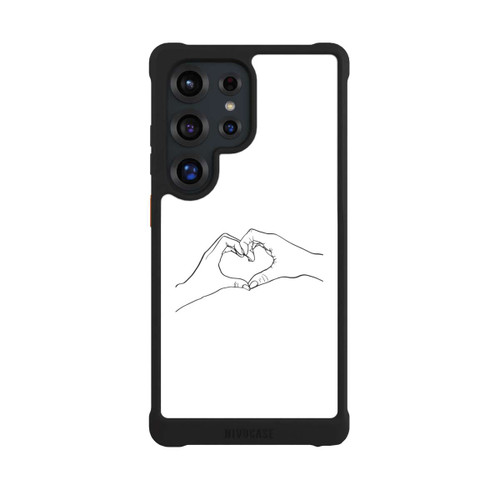 Samsung Galaxy S25 Ultra NIVOmax Herz Hände Line Art