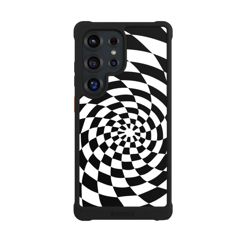 Galaxy S25 Ultra NIVOmax Illusion en noir et blanc