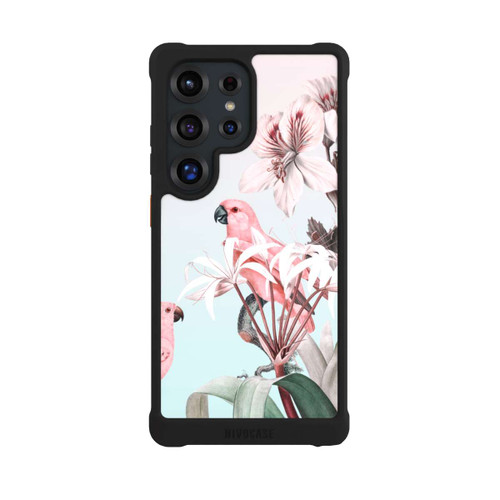 Samsung Galaxy S25 Ultra NIVOmax paradiesische Papageien Pastell