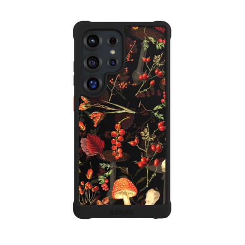 Samsung Galaxy S25 Ultra NIVOmax Mushroom Pattern Black
