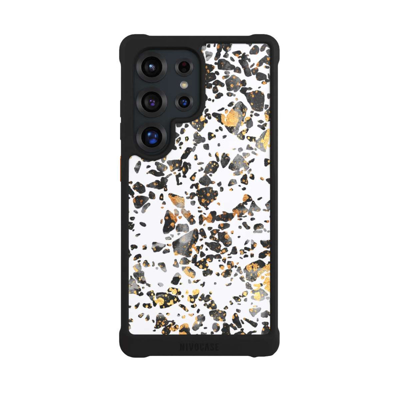 Galaxy S25 Ultra NIVOmax Gold Speckled Terrazzo
