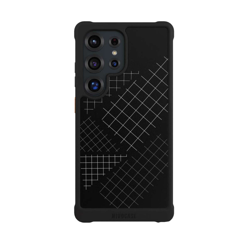 Galaxy S25 Ultra NIVOmax Black White Grid