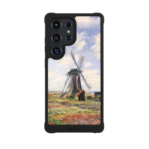 Samsung Galaxy S25 Ultra NIVOmax Tulip Fields with the Rijnsburg Windmil by Claude Monet