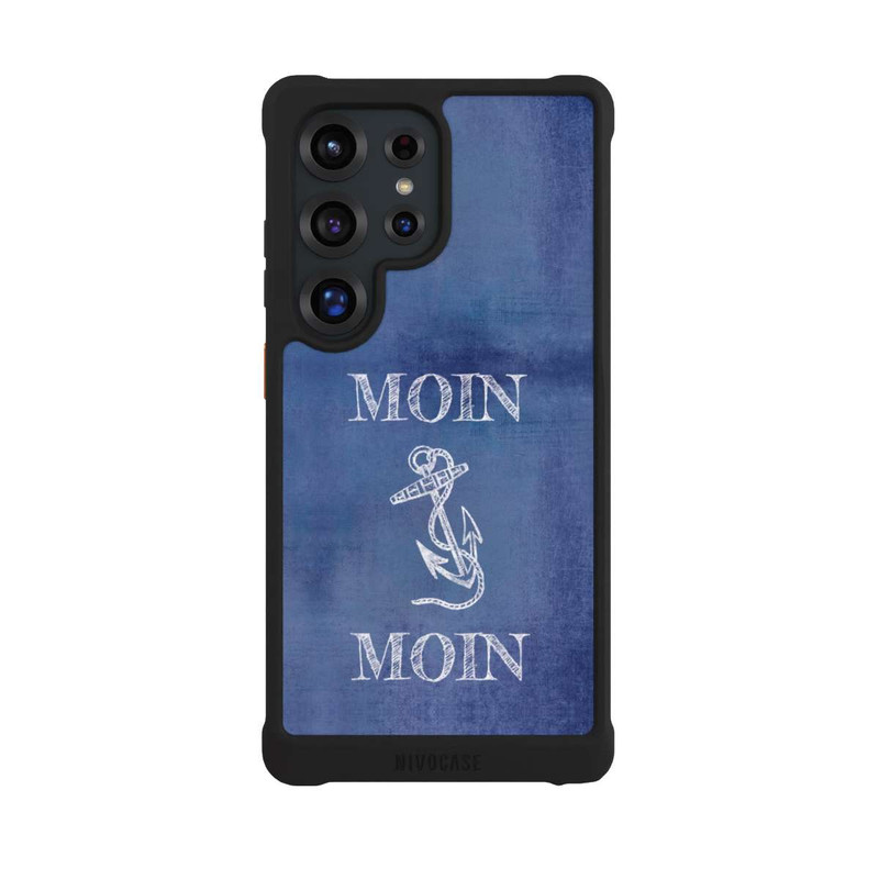 Galaxy S25 Ultra NIVOmax ancre grunge bleu