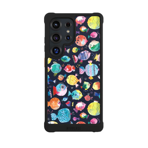 Samsung Galaxy S25 Ultra NIVOmax Strandkugelfische Kinder Marineblau
