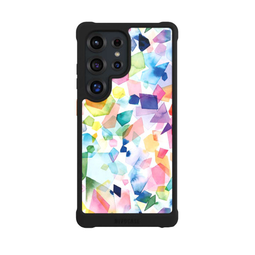 Samsung Galaxy S25 Ultra NIVOmax Bunte Aquarelledelsteine ​​und Diamanten
