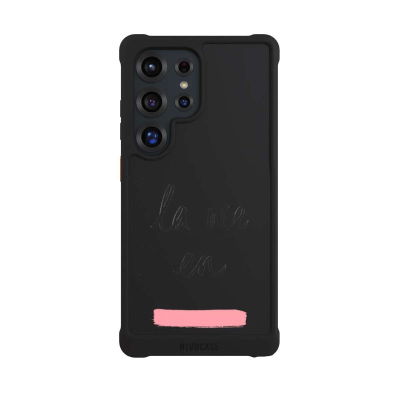 Galaxy S25 Ultra NIVOmax La vie en Rosa Transparent