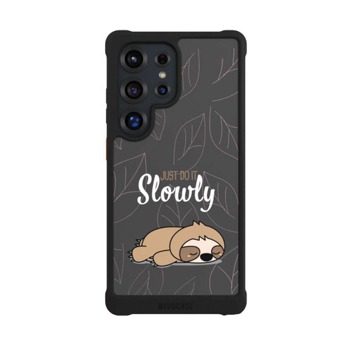 Samsung Galaxy S25 Ultra NIVOmax Just Do It Slowly Sloth Grey