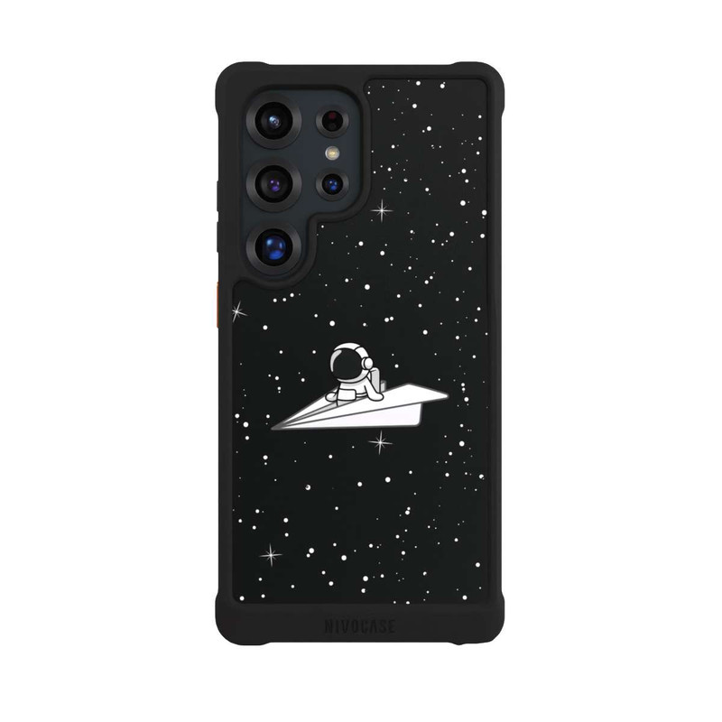 Galaxy S25 Ultra NIVOmax Astronaut Paper Plane Comic