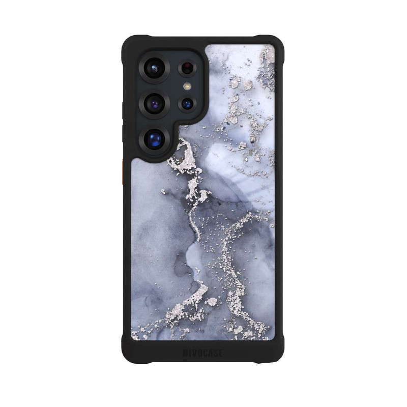 Galaxy S25 Ultra NIVOmax Encre Bleu Argent