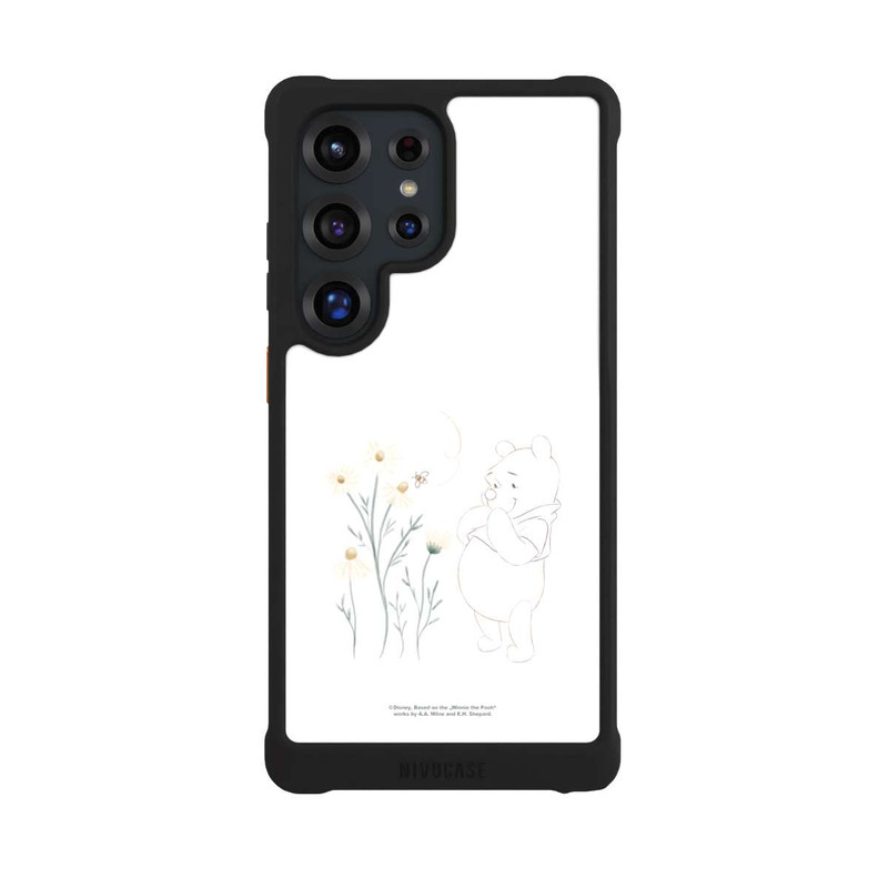 Galaxy S25 Ultra NIVOmax Winnie Puuh sieht sich Gänseblümchen an