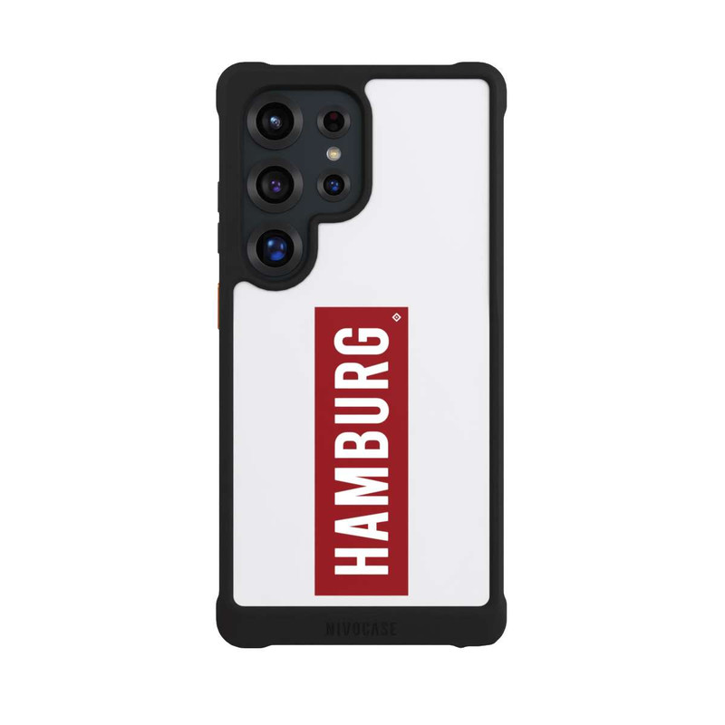 Galaxy S25 Ultra NIVOmax HSV Hambourg rouge et blanc