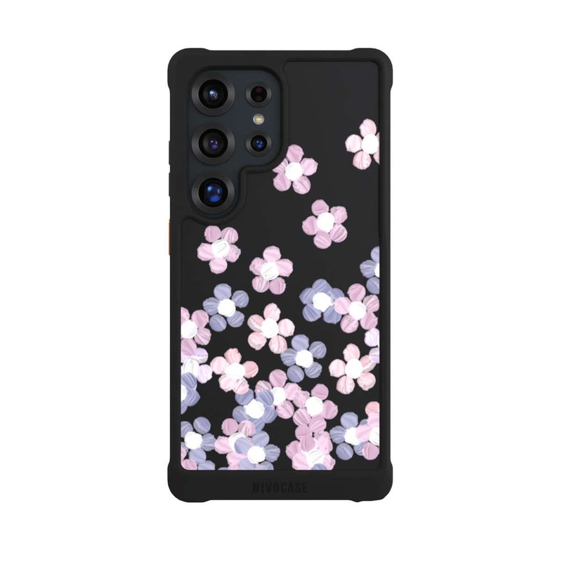 Galaxy S25 Ultra NIVOmax Fleurs simples transparentes