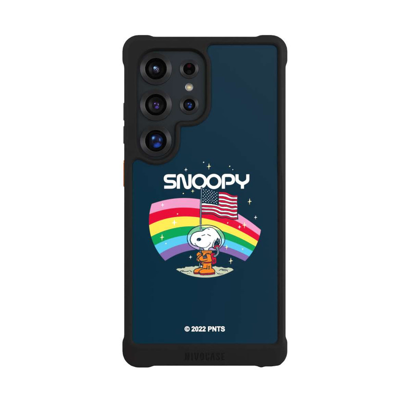 Galaxy S25 Ultra NIVOmax Snoopy Weltraumreisender Regenbogen