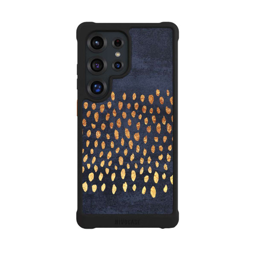 Samsung Galaxy S25 Ultra NIVOmax Muster Gold und Marine