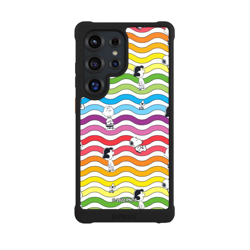 Galaxy S25 Ultra NIVOmax Snoopy Pattern Arc-en-ciel