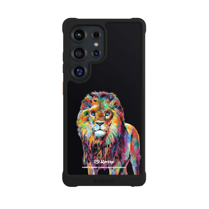 Galaxy S25 Ultra NIVOmax Löwe Bunte Kunst von P.D. Moreno