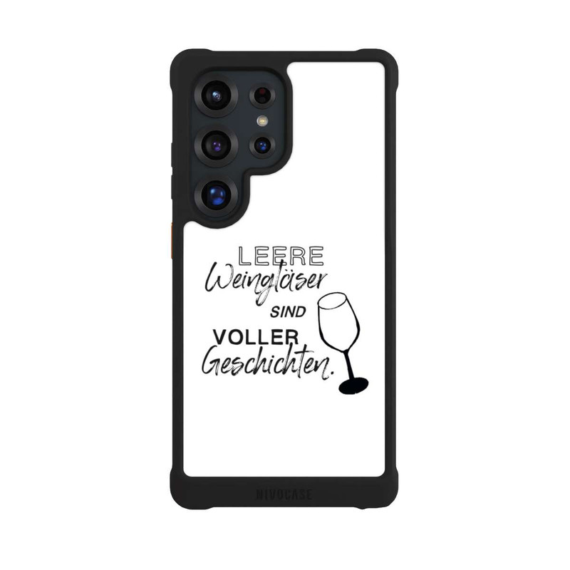 Galaxy S25 Ultra NIVOmax Leere Weingläser