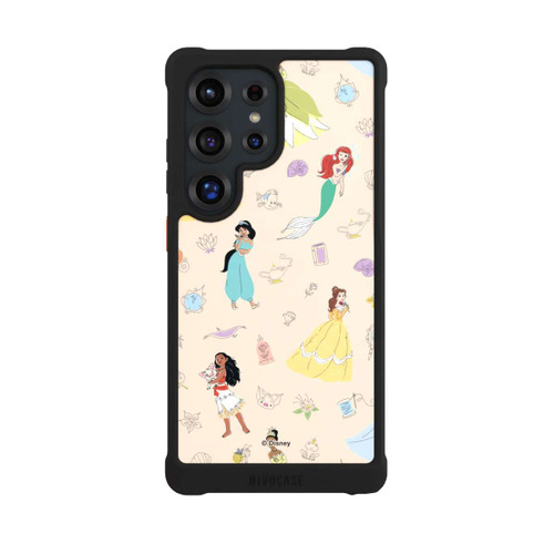 Samsung Galaxy S25 Ultra NIVOmax Princess Pattern Beige Disney Princess