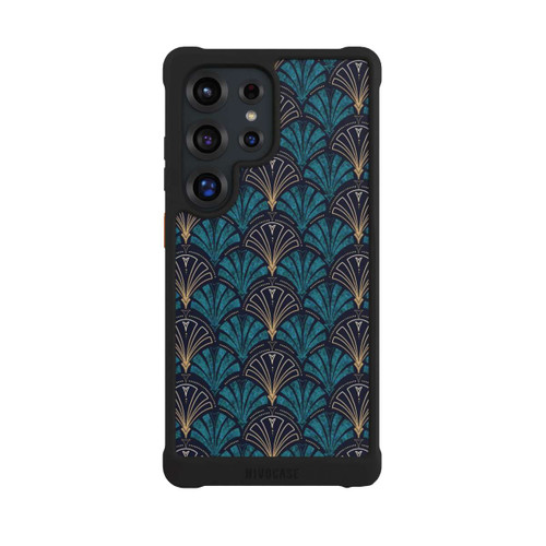 Samsung Galaxy S25 Ultra NIVOmax Art Deco Teal Gold Seamless