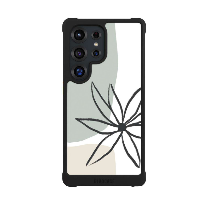 Galaxy S25 Ultra NIVOmax Fleur Menthe & Crème