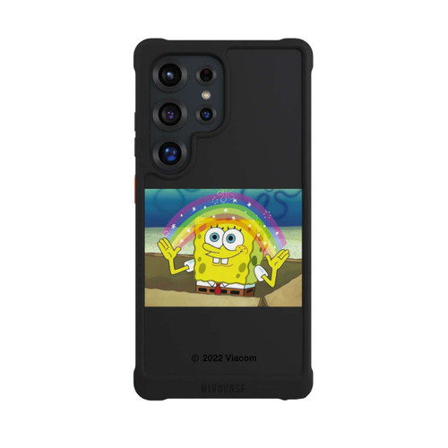 Samsung Galaxy S25 Ultra NIVOmax Spongebob - Rainbow Meme transparent
