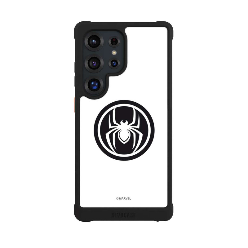 Galaxy S25 Ultra NIVOmax Spider-Man Logo White