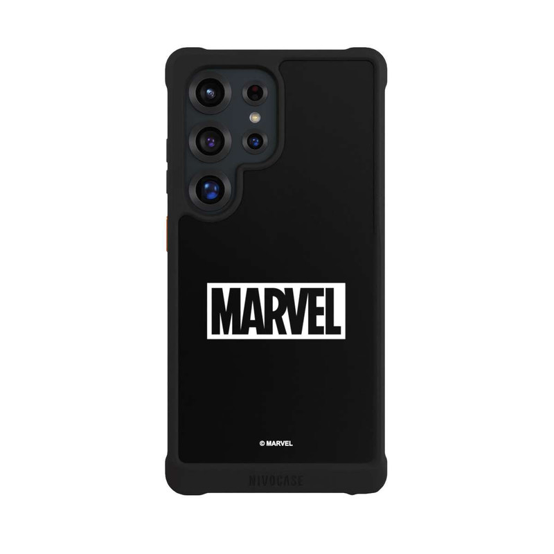 Galaxy S25 Ultra NIVOmax Marvel Logo Black