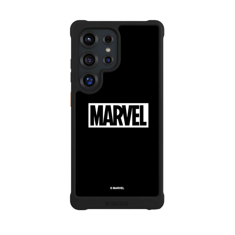 Galaxy S25 Ultra NIVOmax Marvel Logo Black