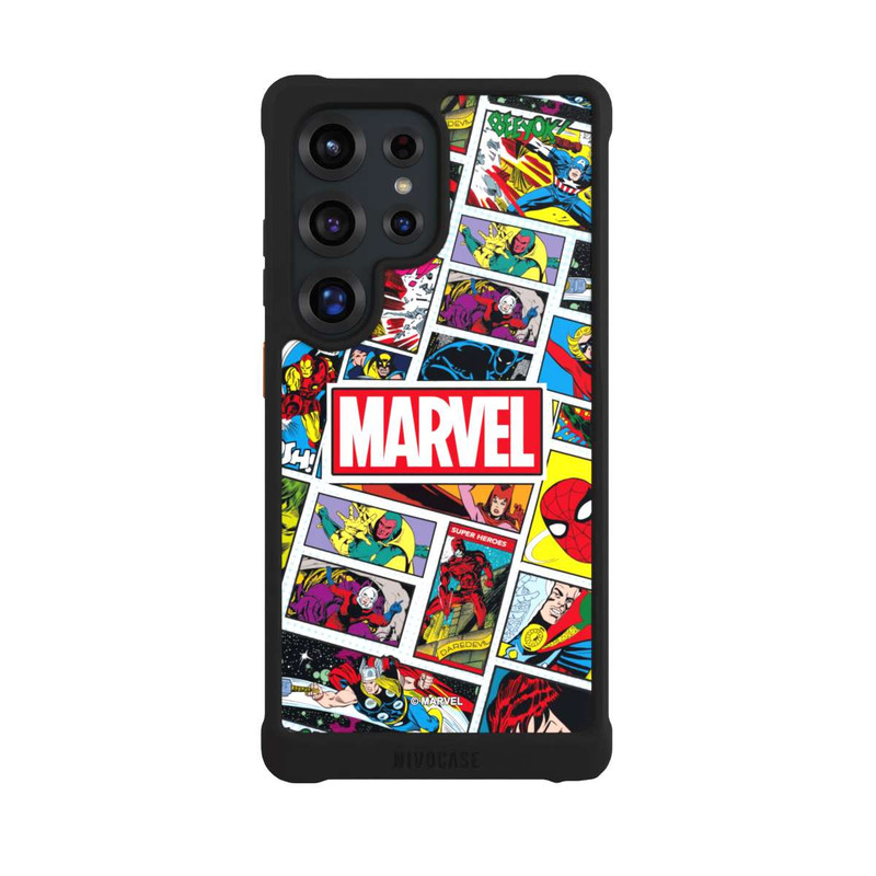 Galaxy S25 Ultra NIVOmax Marvel Comic Pattern