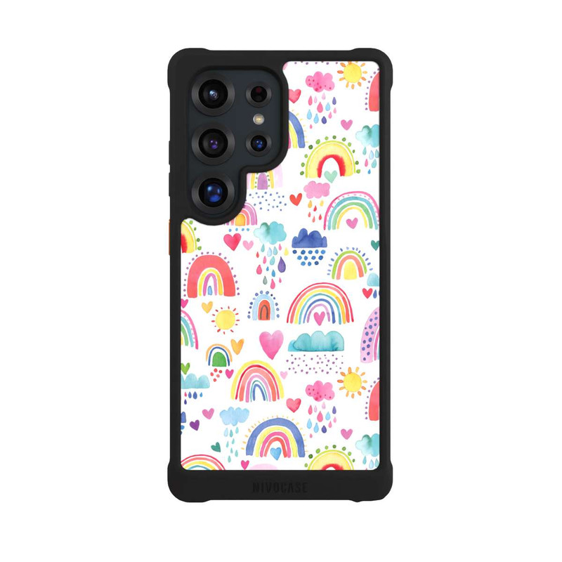 Galaxy S25 Ultra NIVOmax Lovely Rainbows Multi Rouge