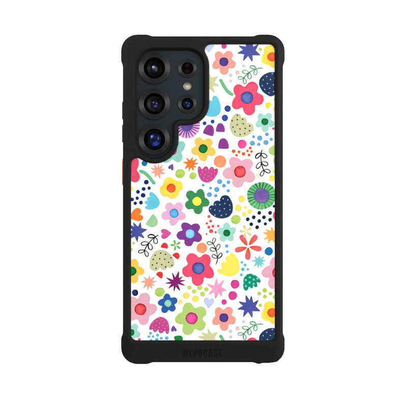 Galaxy S25 Ultra NIVOmax Psychedelic Flowers Colorful